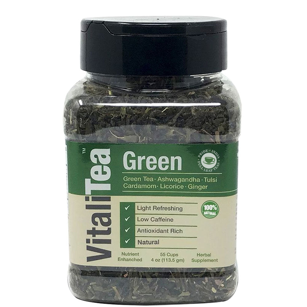 Thé Vert VITALITEA Bio - Ashwagandha, Tulsi & Gingembre | BioVitalZen