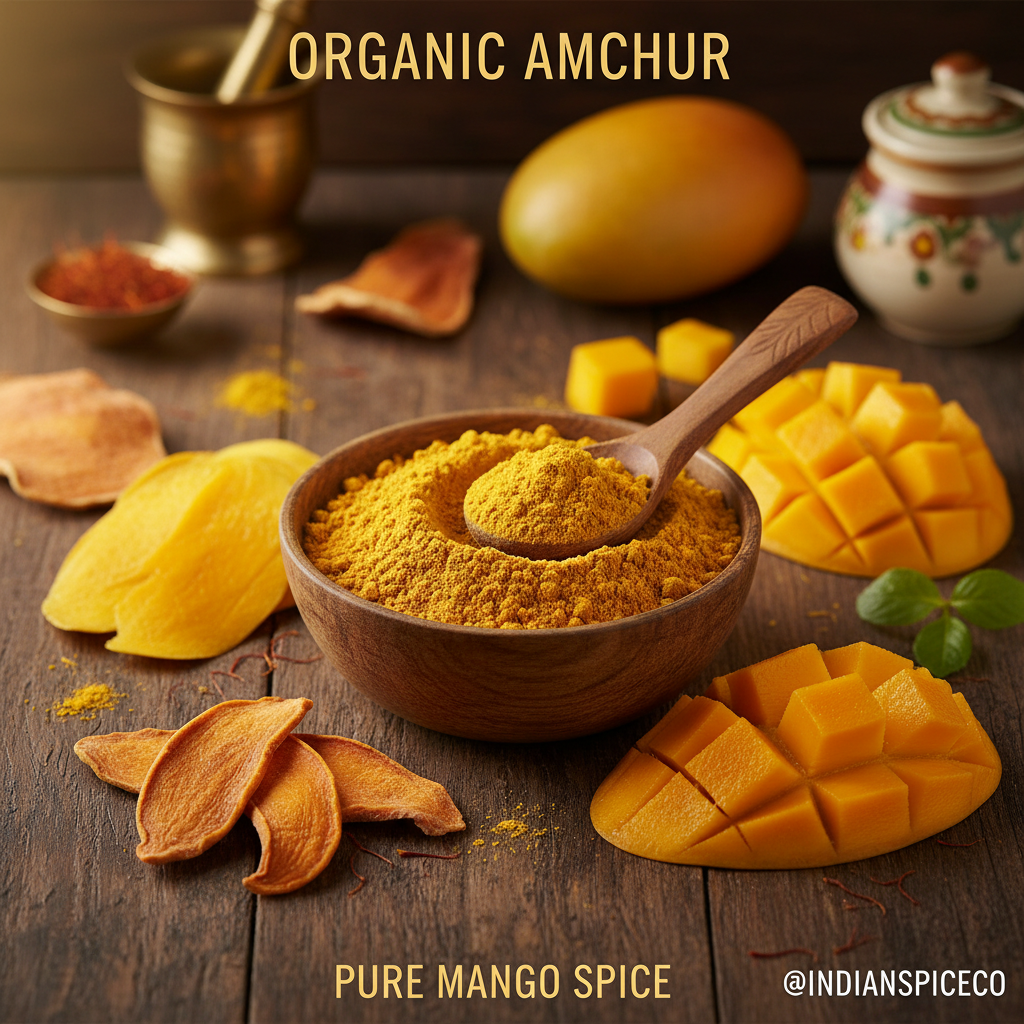 Poudre de Mangue Amchur Bio - Épice Indienne Authentique